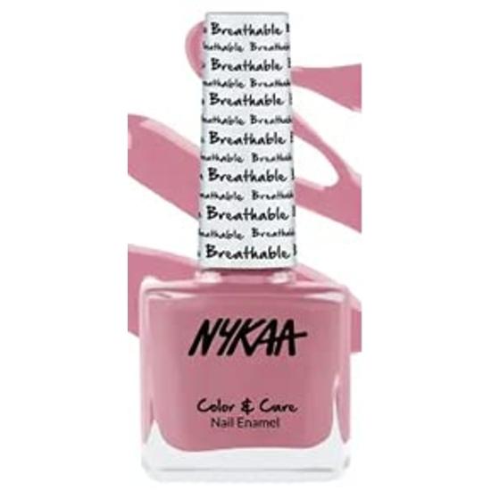 Дышащий лак для ногтей Nykaa - Bubble Bath pink Vedic India