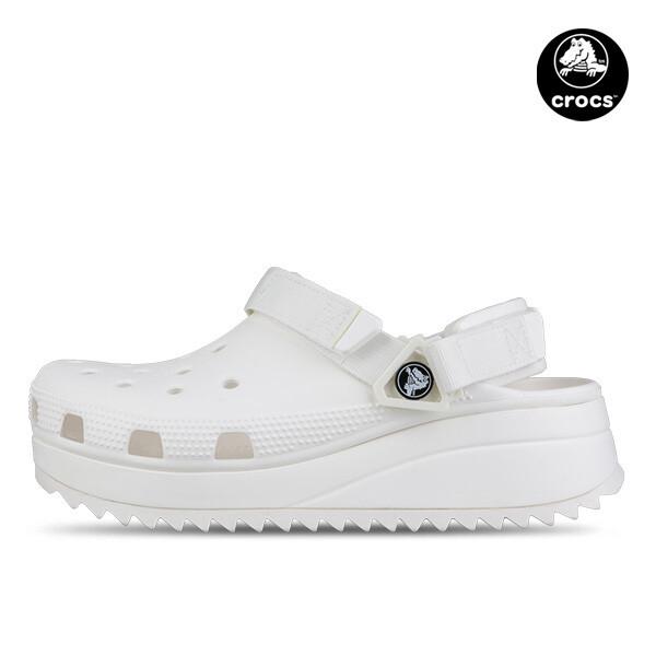 Crocs Classic Hiker Clog White Men woMen Slipper Sandals 206772 143 206772143/M8/W10265 white