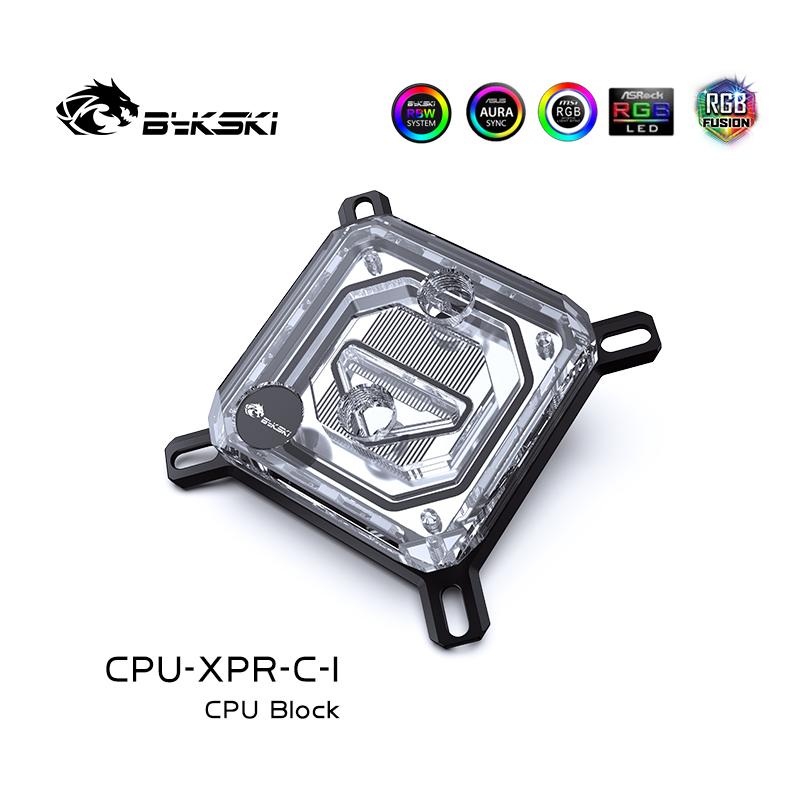 Водоблок Bykski для процессора Использование для INTEL LGA115X 2011 1700 /AMD Ryzen 3/5/7 X470 X570 Радиатор водяного охлаждения CPU-XPR-C-M/CPU-XPR-C-I For INTEL ARGB Light gray JefferyCody01