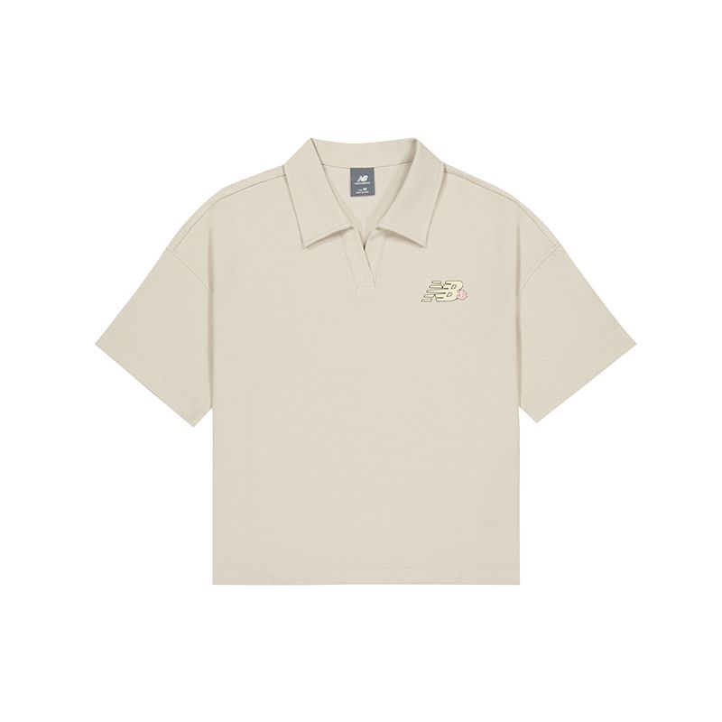 Женские поло New Balance LBE Moderate NFF29112-LBE L white