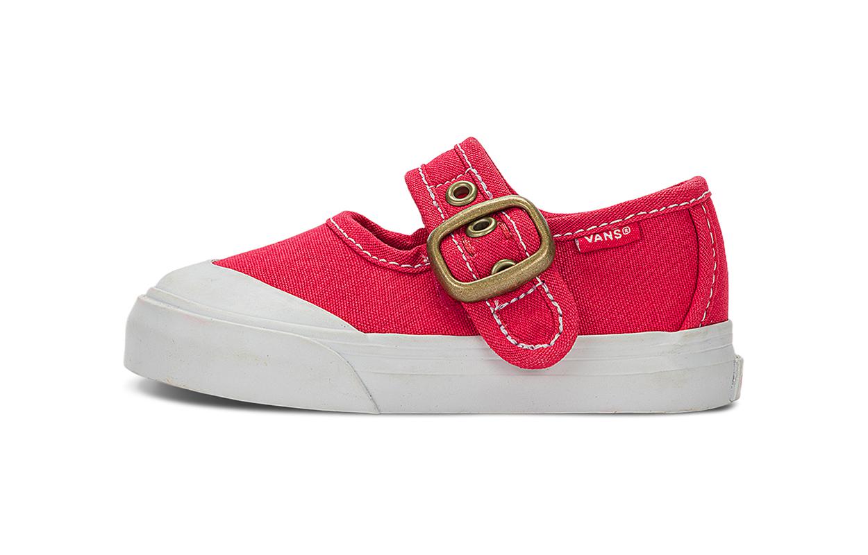Vans Mary Jane Дышащие и легкие Низкие детские туфли Красные Для младенцев и малышей VN000CRYH2D 26.5 red