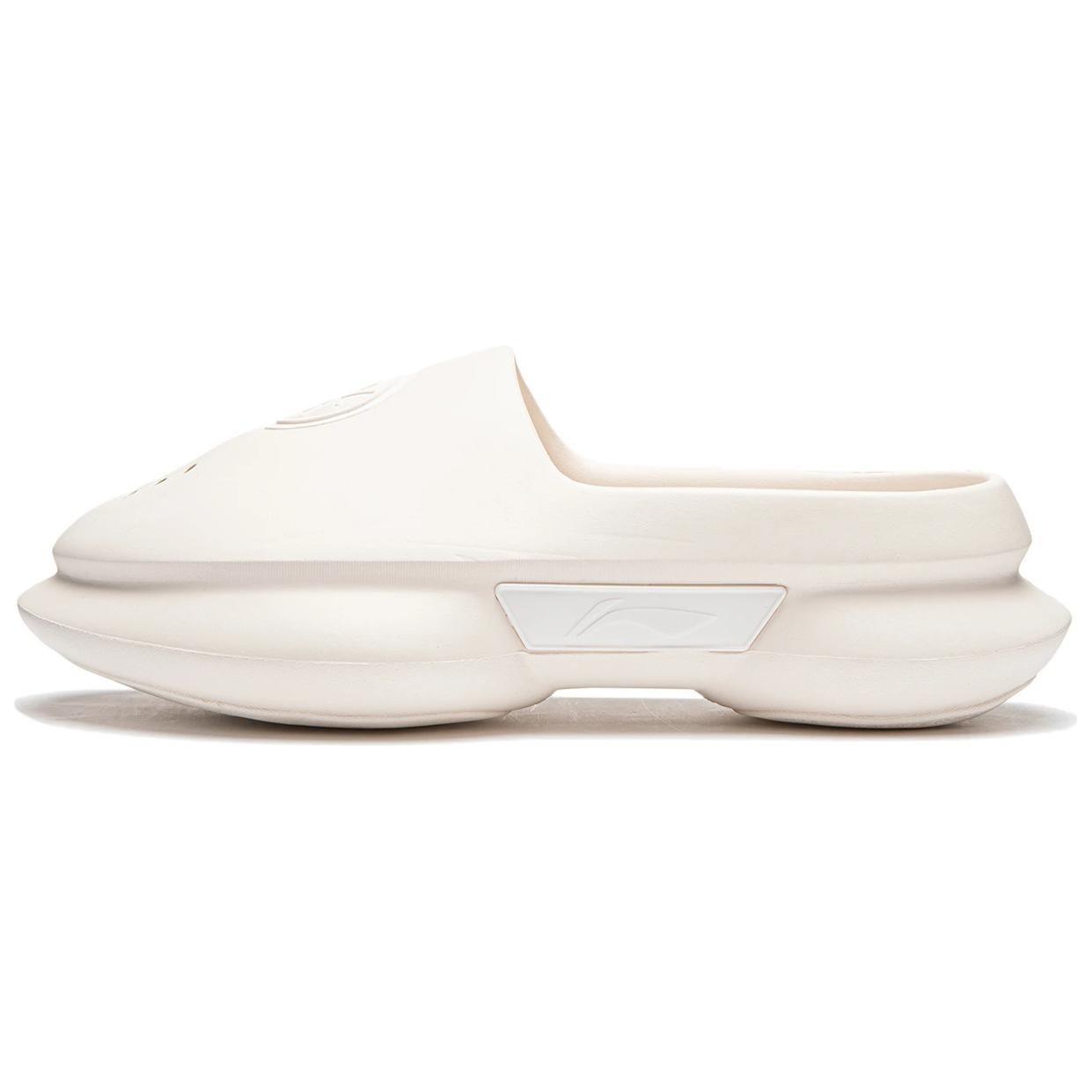 Шлепанцы Li Ning Wade Шлепанцы-слайдеры Мужские Цвет слоновой кости ABTU003-1 41 white