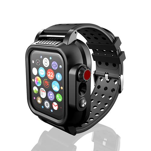 Водонепроницаемый чехол ShellBox IP68 для Apple Watch 8 7 6 5 4 SE 45мм 44мм 42мм 40мм Защитный чехол для дайвинга, плавания, активного отдыха на природе, защита от падения 38mm чёрный World Auto Parts