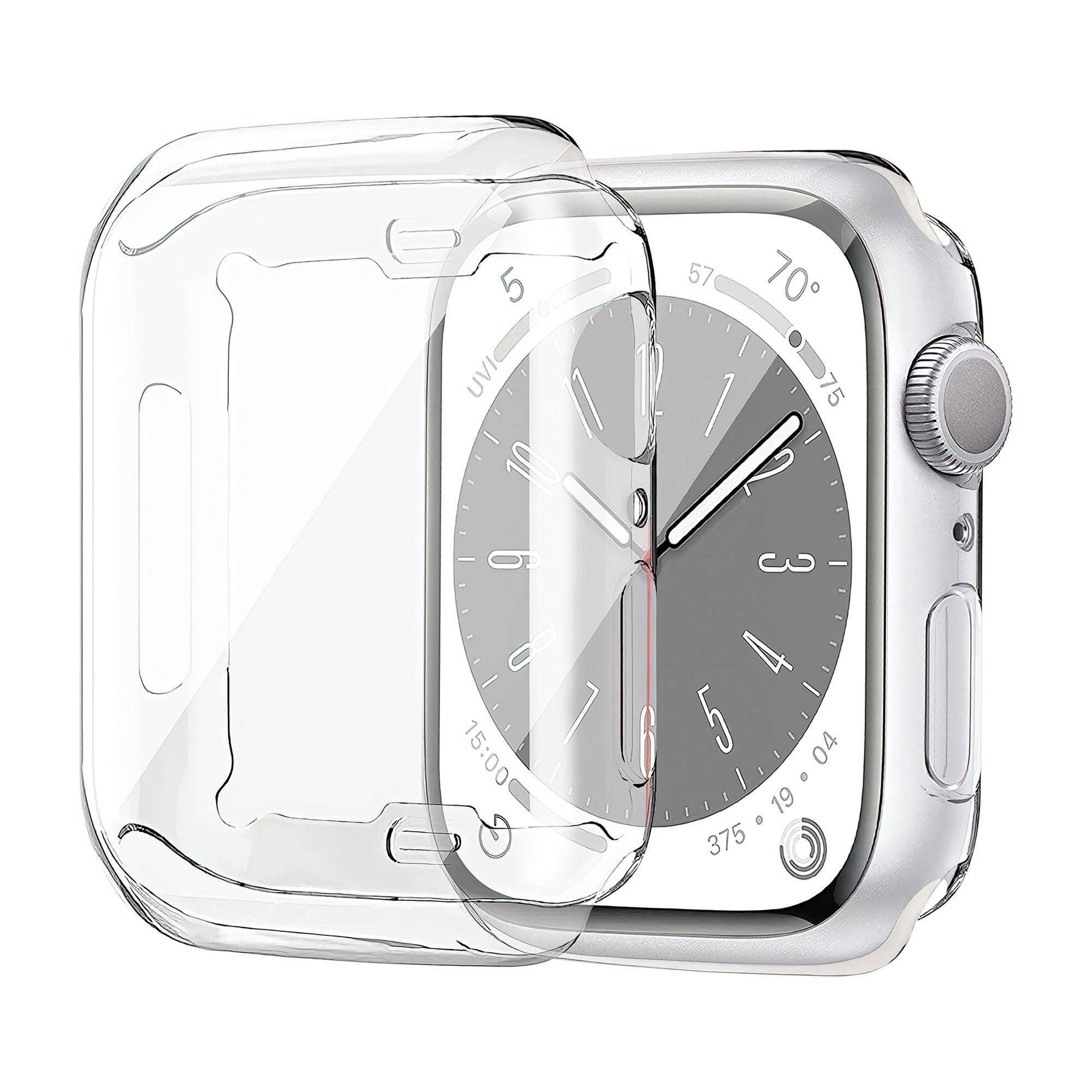 Защитная пленка для Apple Watch 10 11 Чехол 46мм 42мм 45мм 41мм 44мм 40мм Бампер из ТПУ Чехол iWatch Series 9 8 7 SE 6 Защитный 44mm Series 4 5 6 SE прозрачный World Auto Parts