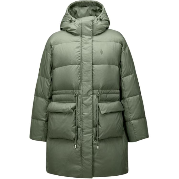 Skechers Модная Удобная Теплая Парка с Капюшоном Женская Верхняя Одежда Tequila-Green L424W165-035Z S gray