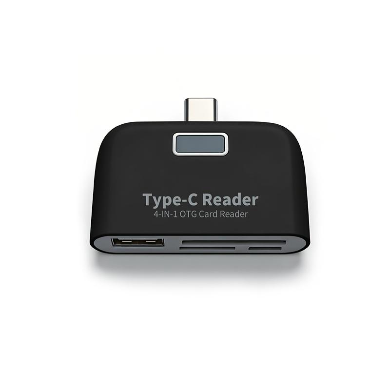 3-в-1 USB 3.1 Type-C USB TF SD OTG Универсальный Адаптер-Кардридер для Карт Памяти Дизайн Для Macbook Телефона Планшета Кардридер black E-homekit