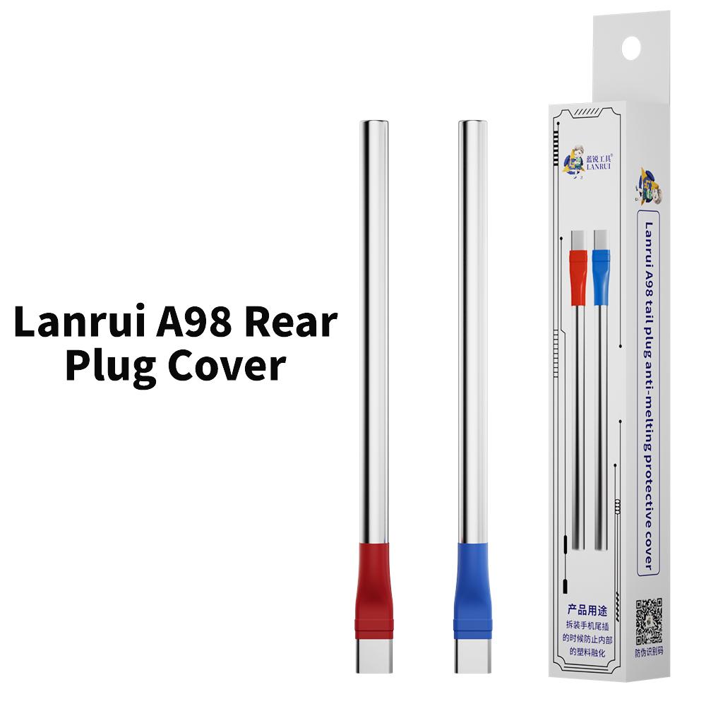 LANRUI A98 Тип C Мобильные телефоны Паяльные Защитные Инструменты Задняя заглушка Антиплавкое Защитное покрытие Нержавеющая сталь Набор Инструментов для Ремонта (as the picture,1PCS) white A Auto Parts Mall