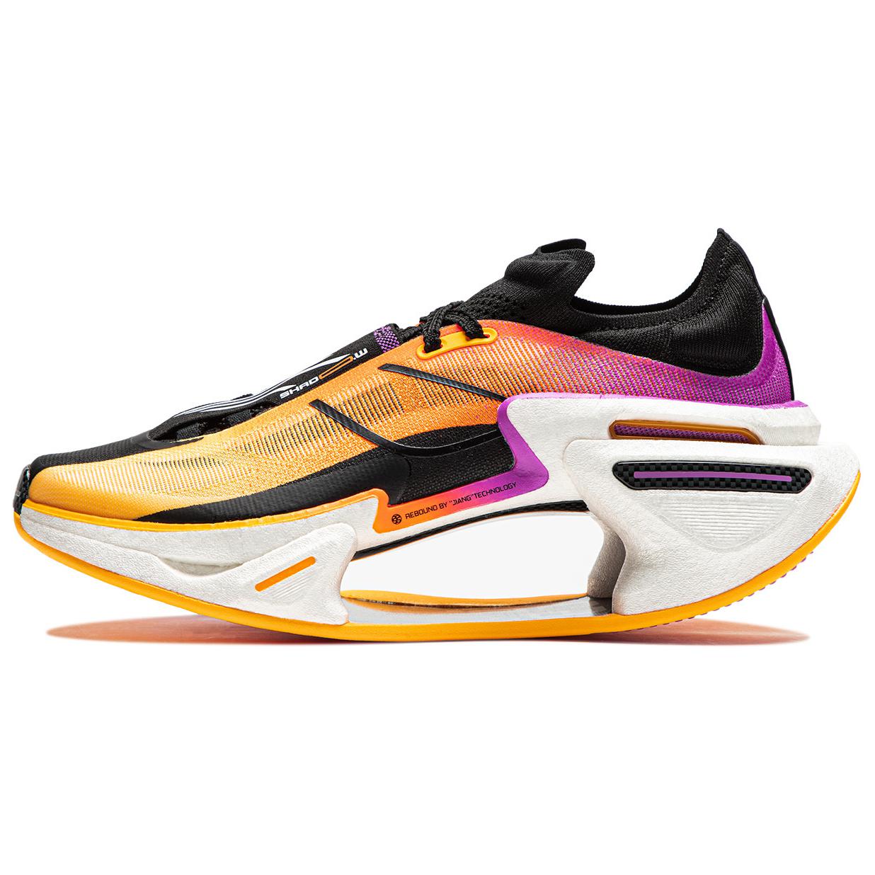 Li Ning Shadow 3.0 Амортизация Износостойкие Дышащие Упругие Низкие Спринтерские Беговые Кроссовки Унисекс Оранжево-Черные ARRU005-2 42 black