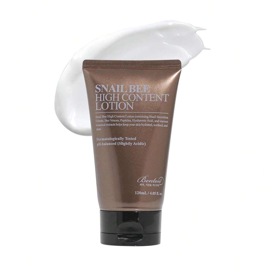 Benton Snail Bee High Content Lotion 120 мл - Увлажняющий крем с муцином улитки и пчелиным ядом | Увлажняющий корейский уход за кожей Увлажняющий крем для лица для сухой кожи 120ml white DEBORMANG PHARMACY