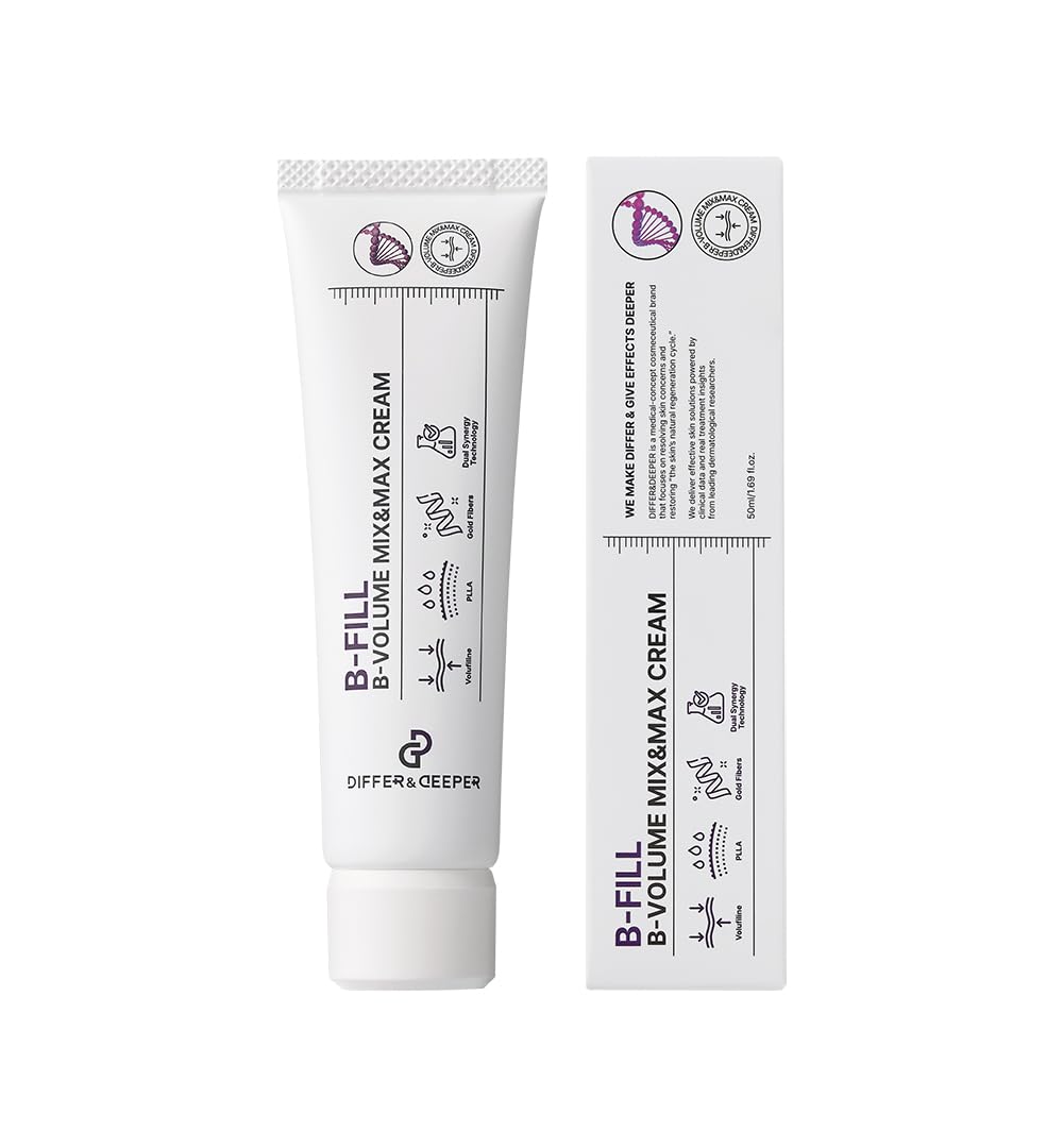 DIFFER&DEEPER B Объем Volufiline Mix & Max Крем 50 мл Укрепляющий, Уход за упругостью, Увлажняющий крем для лица, Корейская косметика, Уход за кожей white Japan Direct Market