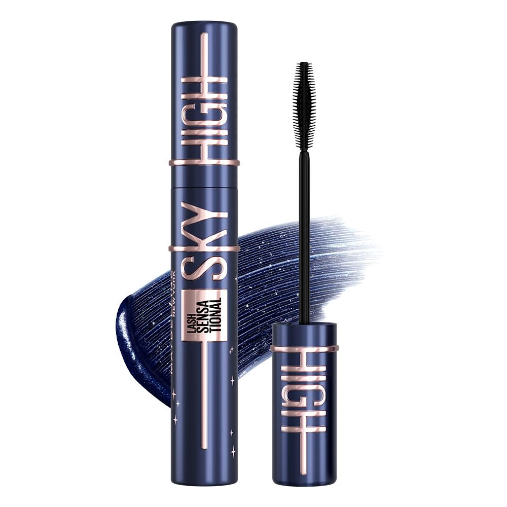 Тушь для ресниц Maybelline Sky High Cosmic Blast 101 Meteor Black #Водостойкая Кисточка-расческа Длинная расческа Объем gray Japan Direct Market