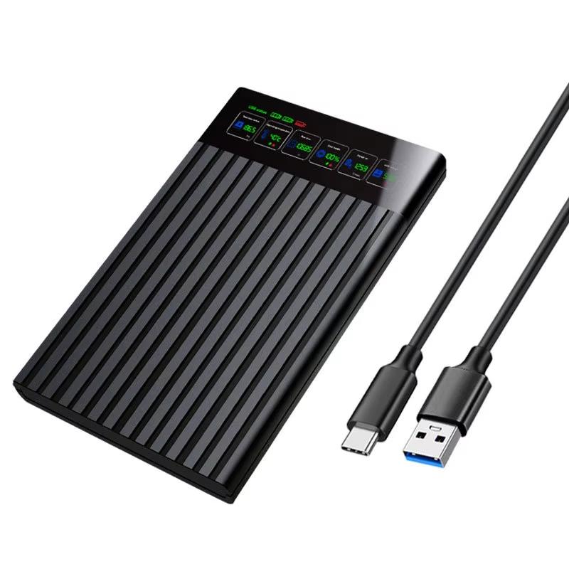 Корпус для жесткого диска SSD 2,5 дюйма SATA на USB3.1 Корпус для жесткого диска 6 Гбит/с Макс Внешний корпус для жесткого диска SATA Адаптер для ПК black Kebidumei