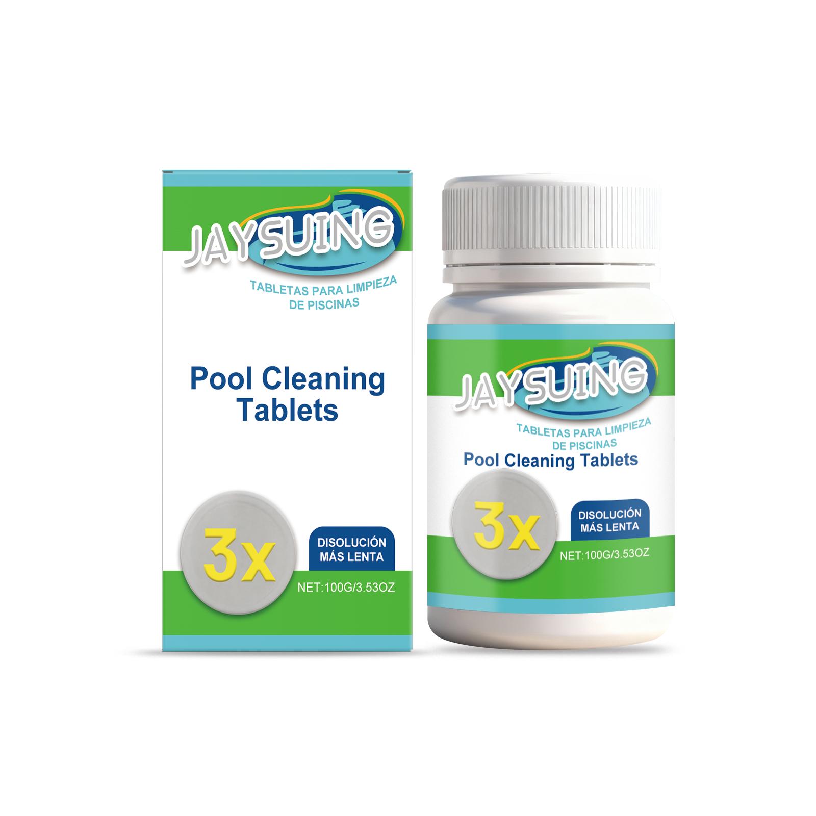 Pool cleaning tablets Gentle cleaning, removes odors and stains, easy to use, suitable for home use cleaning tablets 100g gray Jaysuing