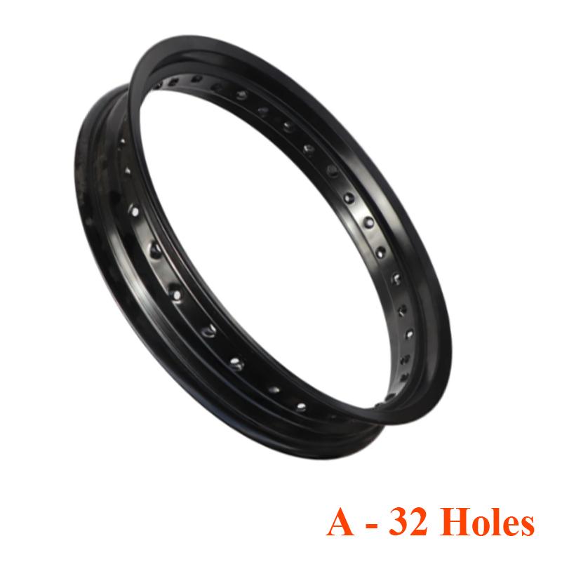 2.50*17 Inch 32 36 Spokes Holes Aluminum Alloy Black Rim Motorcycle 17 Inch 2.50x17 Wheel Rims black TOP MALL-004