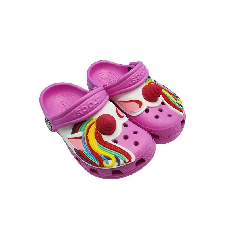 Crocs Classic Единорог Детская Обувь Унисекс Сандалии и Шлепанцы 24-25(C8) розовый