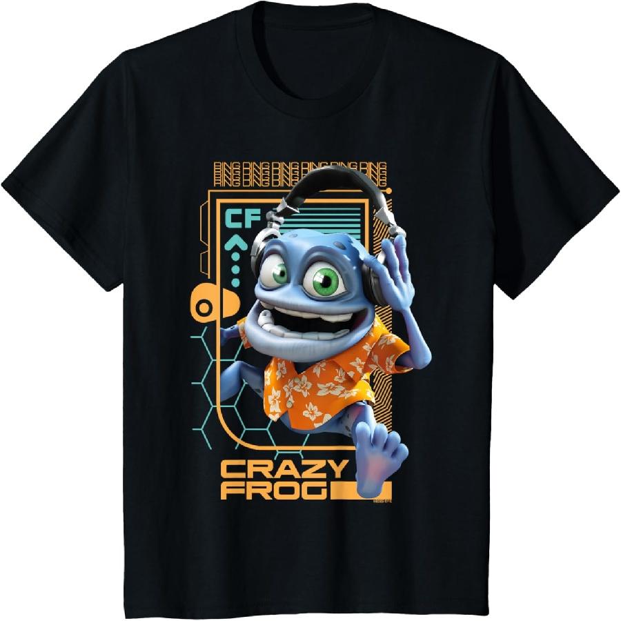Детская футболка Crazy Frog Наушники На Кольцо Дин Дин Дин S разноцветный Coastline Threads