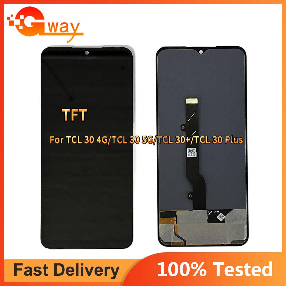 LCD Screen and Digitizer Full Assembly For TFT TCL 30 5G TCL T776 T676 T676H T676K black Gway Phone-Spare Parts
