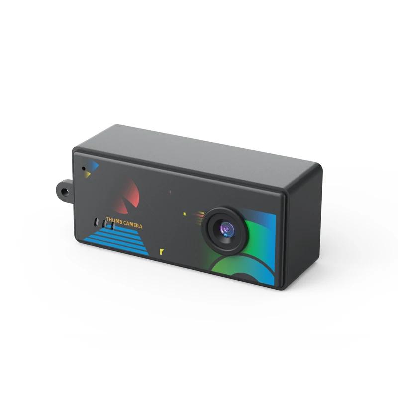 Мини Камера-Брелок Magecam Цифровая Камера 0.96 Дюйма Камера-Брелок Ретро Поддержка Карты Памяти 1080P Очень Маленькая Видеокамера Видеорегистратор со Вспышкой чёрный Meiteai-Home