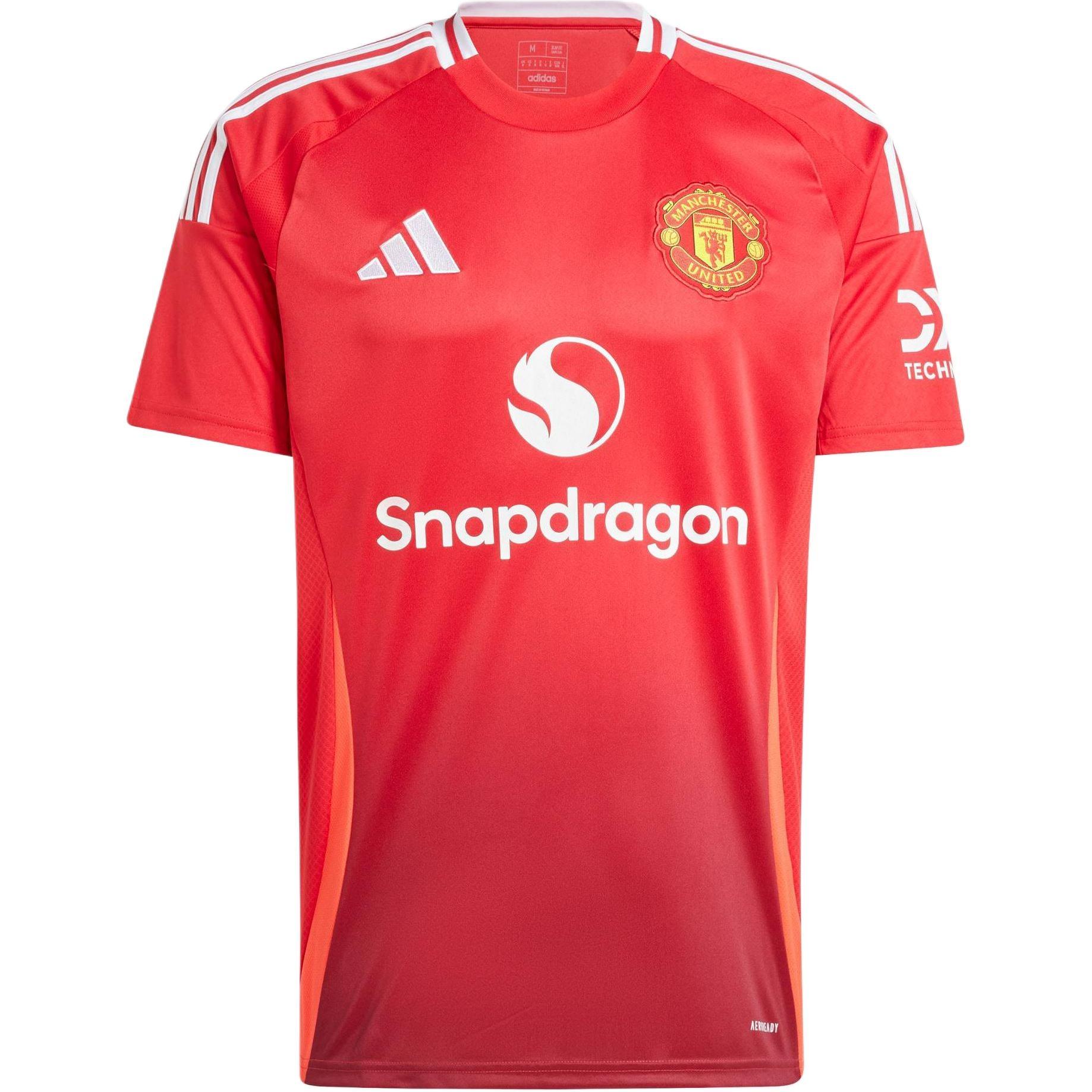 adidas Manchester United 24/25 Home Soccer Jersey Asia Sizing  Mufc Red  Men s IU1397 S red