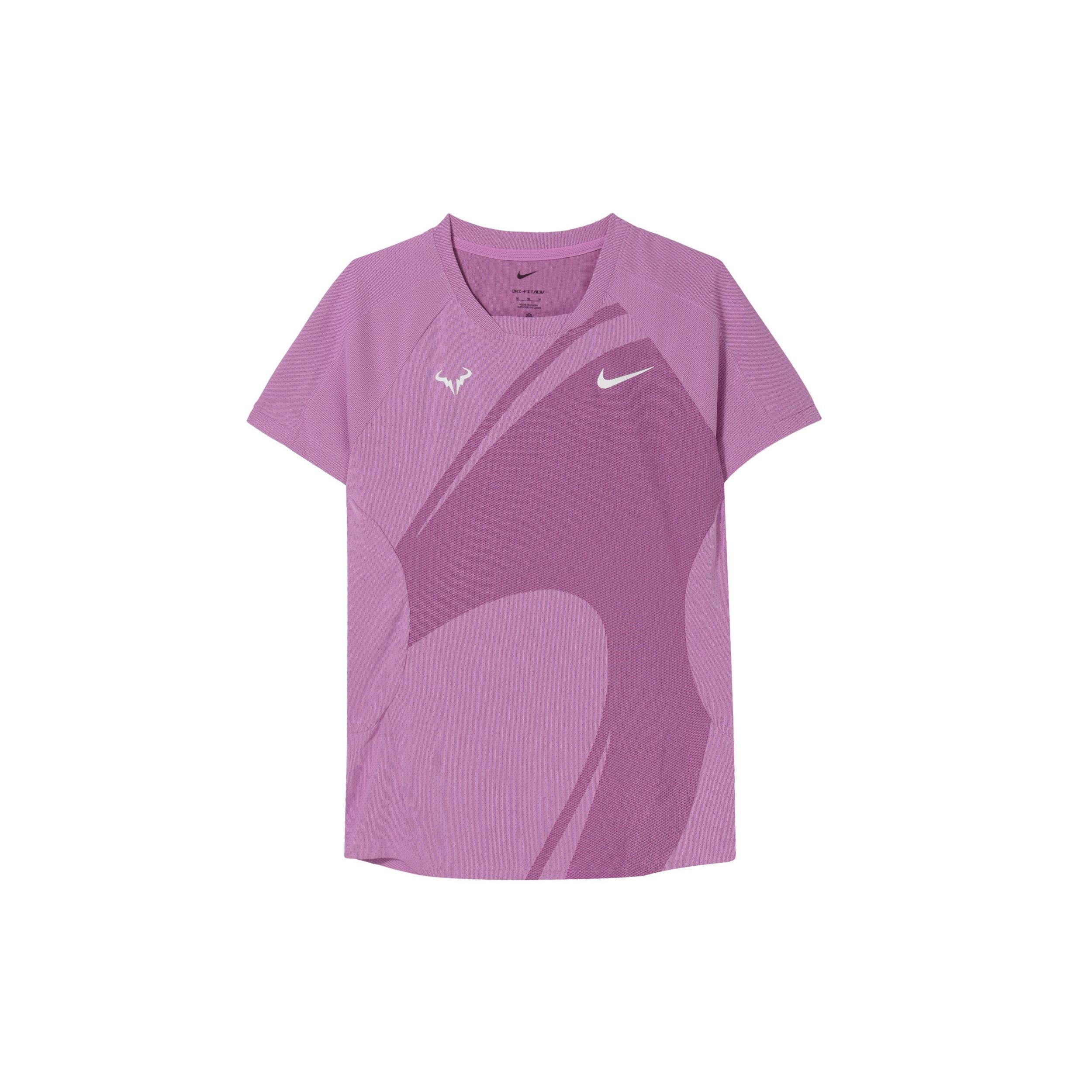 Nike Rafa Dri-FIT ADV Short-Sleeve Tennis Top  Rush Fuchsia  Men s DV2878-532 XXL pink