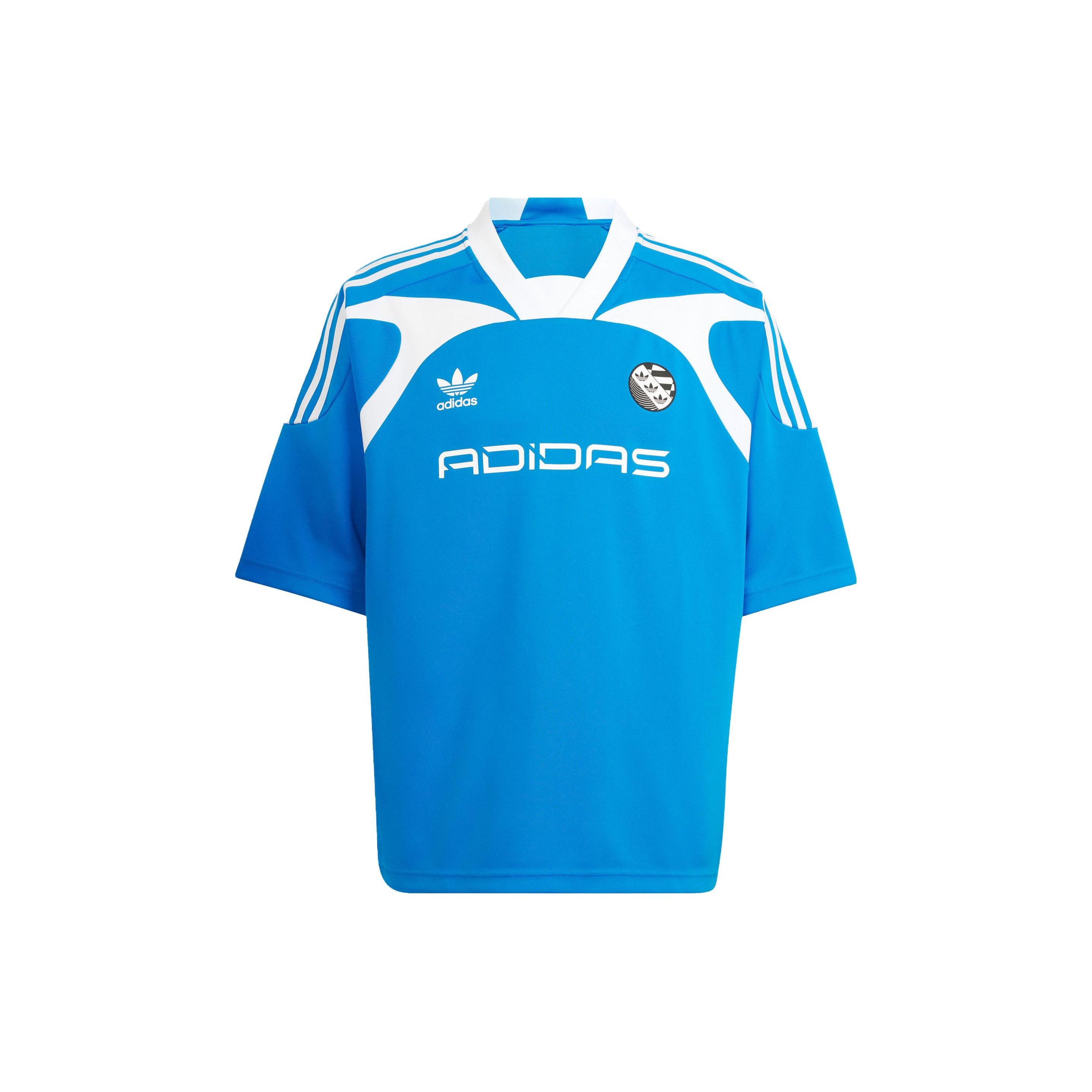 adidas Originals Adilenium Oversized Short Sleeve Jersey  Blue  Men s IW3636 XS blue