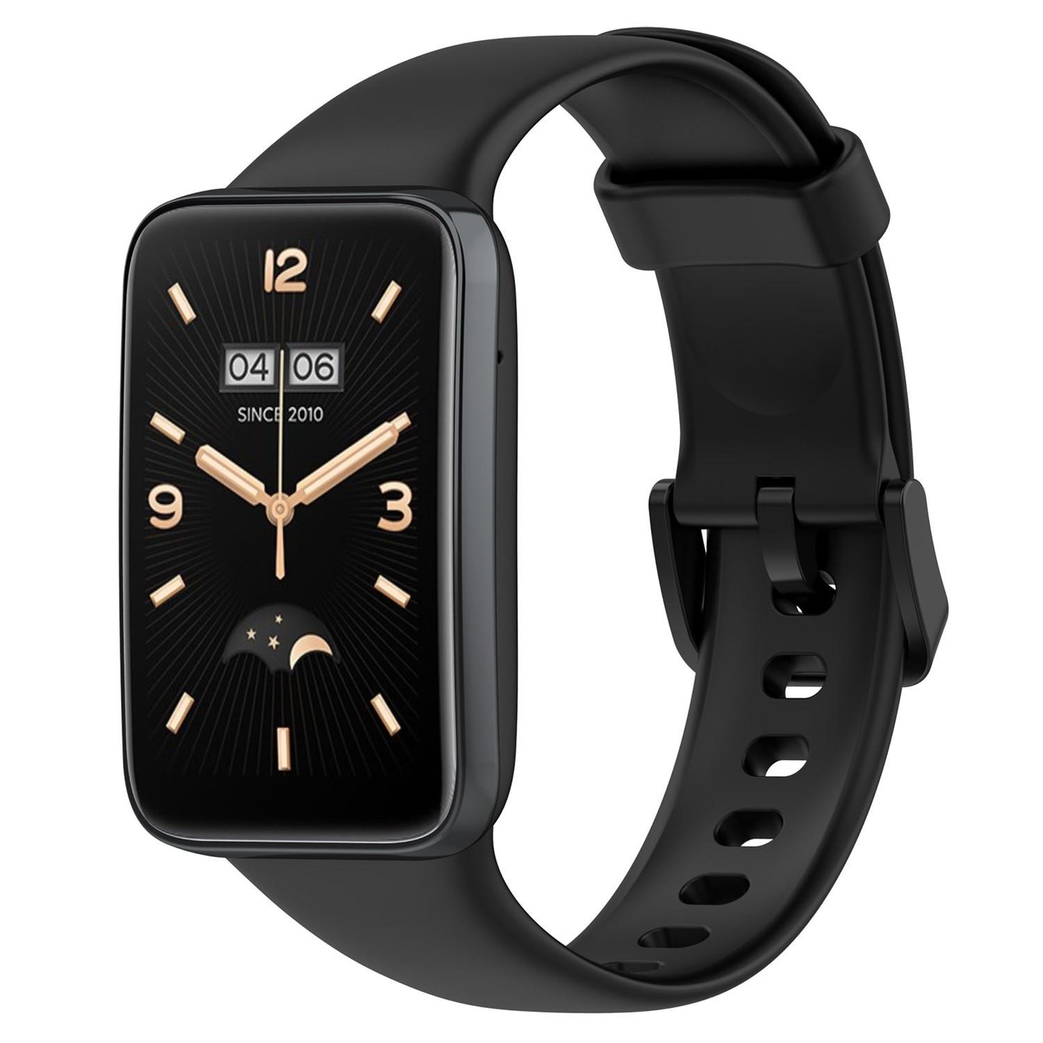 Ремешок для Mi Band 7 Pro, силиконовый браслет-браслет, умные часы для Miband 7 Pro, ремешок для часов One Size чёрный Wnzdswn