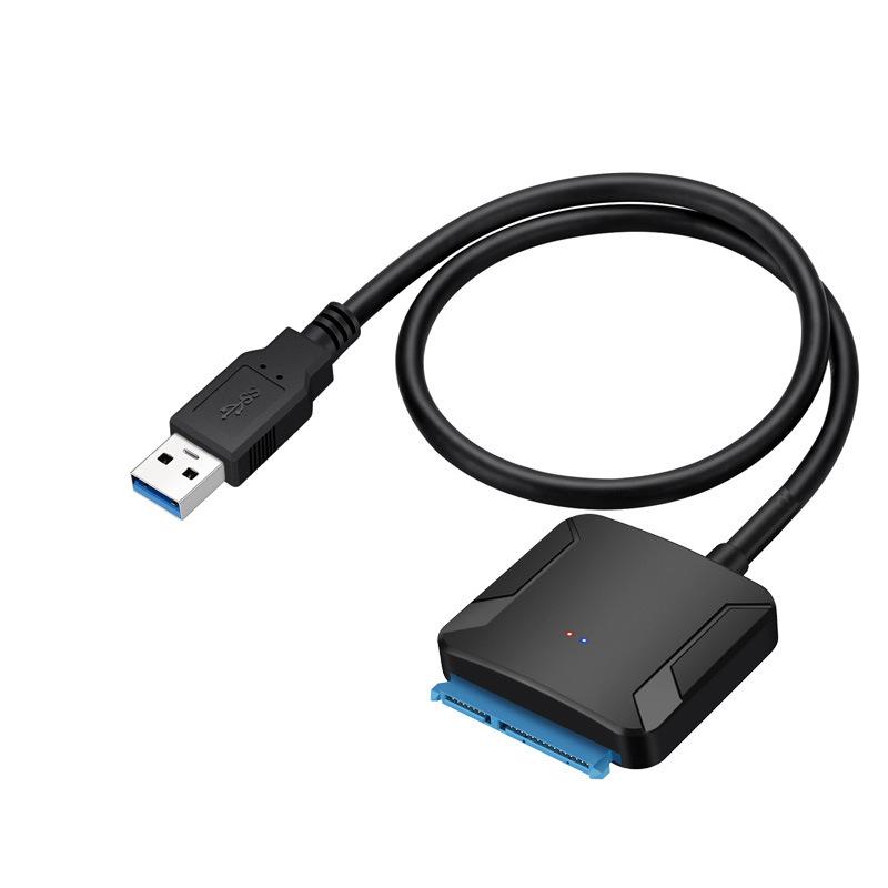 Кабель-адаптер SATA на USB 3.0 для 3,5-дюймовых и 2,5-дюймовых SSD и HDD. Удобное подключение внешнего диска для быстрого клонирования и передачи данных.  Sata Cable black RunFree
