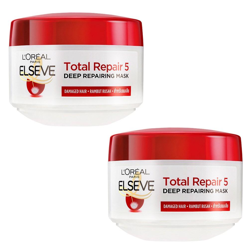 L Oréal Paris Total Repair 5 Восстанавливающая маска для волос, 200 мл, 2 шт. red L Oreal Paris