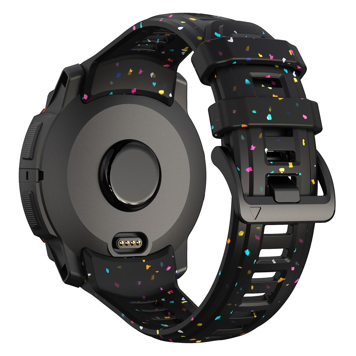 Силиконовый ремешок для Garmin Instinct 3 Amoled 50мм 45мм Оригинальный официальный браслет для Garmin Instinct 3 Solar 45мм 50мм Ремешок Garmin Instinct 3 45mm чёрный LUJING-Treasure Bag
