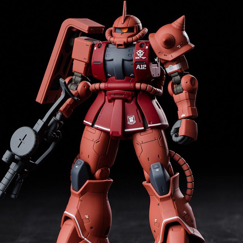 GTO Char s Zaku HG 1/144 Механическая модель для сборки Набор фигурок для сборки Настольное украшение Кукла Пазлы для мальчиков Игрушки Подарок Коллекционная красный Specials