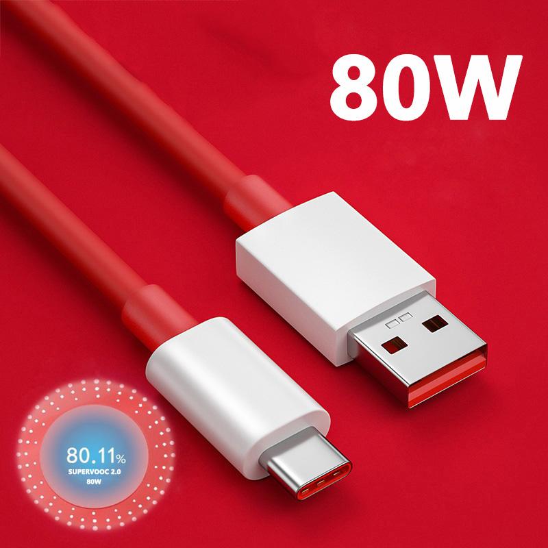 Для Oneplus 80W SUPERVOOC 2.0 кабель для быстрой зарядки USB Type C 8A для Oneplus 11 11R 10R Nord 3 CE3 N30 2T 10 PRO Ace 2 2V 100cm red YTO phone case