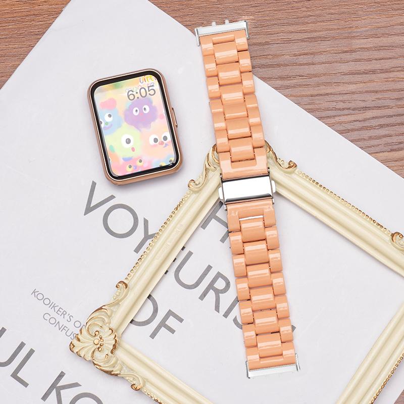 Candy Rainbow Band для Samsung Galaxy Fit 3 Модный ремешок для Samsung Fit 3 Smart Watch Correa Аксессуары For Galaxy Fit 3 оранжевый Correa Top
