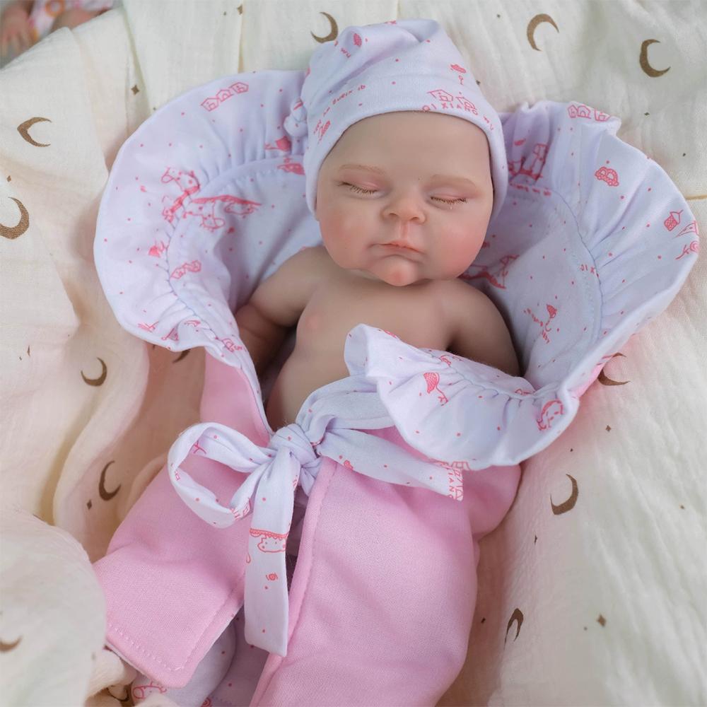 30СМ Силиконовая кукла Реборн Игрушка Сплошная и эластичная OtardDolls Реборн Мальчик и Девочка Ручная работа Полностью силиконовая Реалистичные куклы Реборн Игрушки gray Athendoll Zone