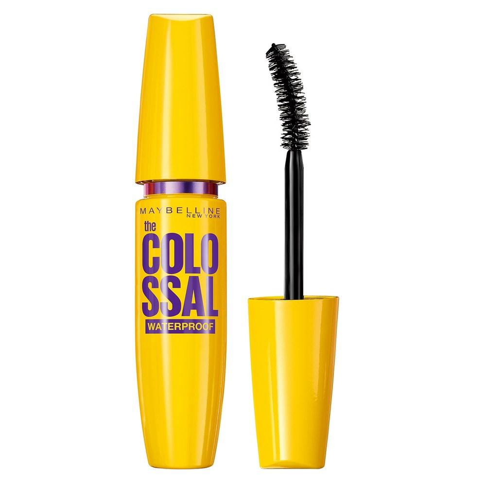 Водостойкая тушь для ресниц Maybelline New York Colossal 9,2 мл, насыщенного черного цвета, 1 шт. yellow