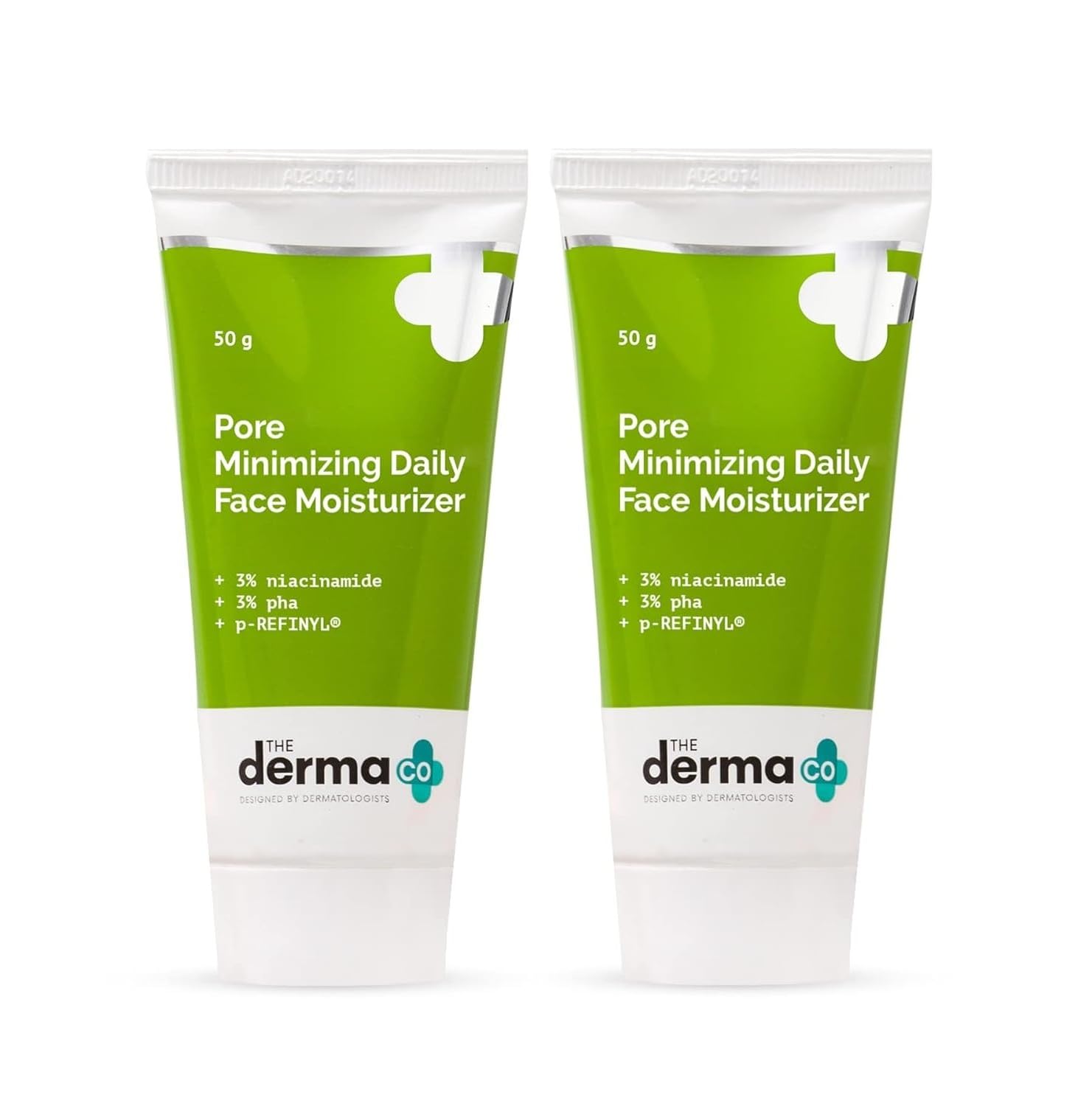The Derma Co Ежедневный увлажняющий крем для лица, сужающий поры, 50 г, упаковка 2 шт., для контроля жирности и увлажнения green The Wish Health And Beauty