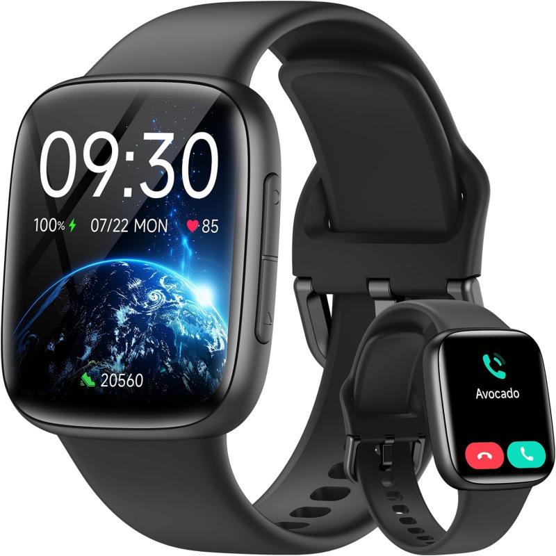 Умные часы GTX20: Bluetooth-звонки, Монитор сердечного ритма и уровня кислорода в крови, Отслеживание сна, 110+ спортивных режимов чёрный ElectroCN