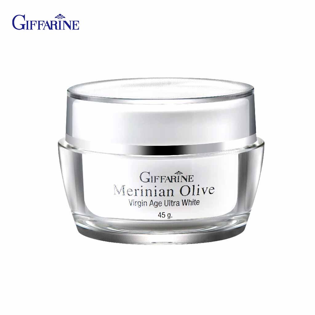 Giffarine Merinian Olive Virgin Age Ultra White - Органический крем для лица с оливковым маслом первого отжима 45 г 84005 - Тайский уход за кожей white