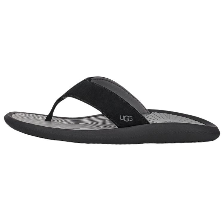 UGG Brookside 2 Flip Simple Fashion Slippers Мужские тапочки Черные 1124894-BLK 40 black