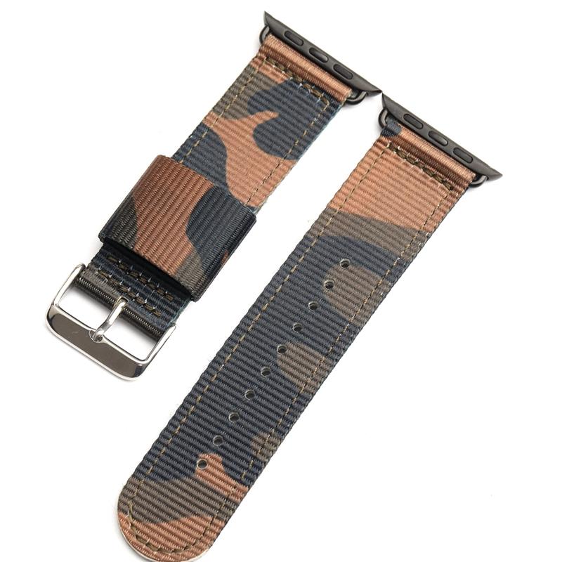 Повседневный ремешок для часов Correa Apple Watch 4 3, ремешок 42 мм, 44 мм, нейлоновый спортивный ремешок, 38 мм, 40 мм, ремешки для iWatch, браслет серии 4, 3, 2, 1 38mm black Sweetown