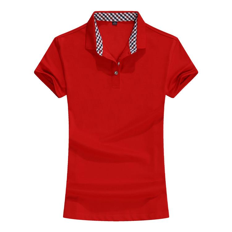 GDS P003 40 шт., женские поло в клетку с жемчужным воротником, 40 шт. S red 007school