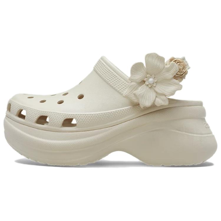 Кроксы Винтажный Букет Клоги Женские Бежевые 214482-2MC 39-40 white Crocs