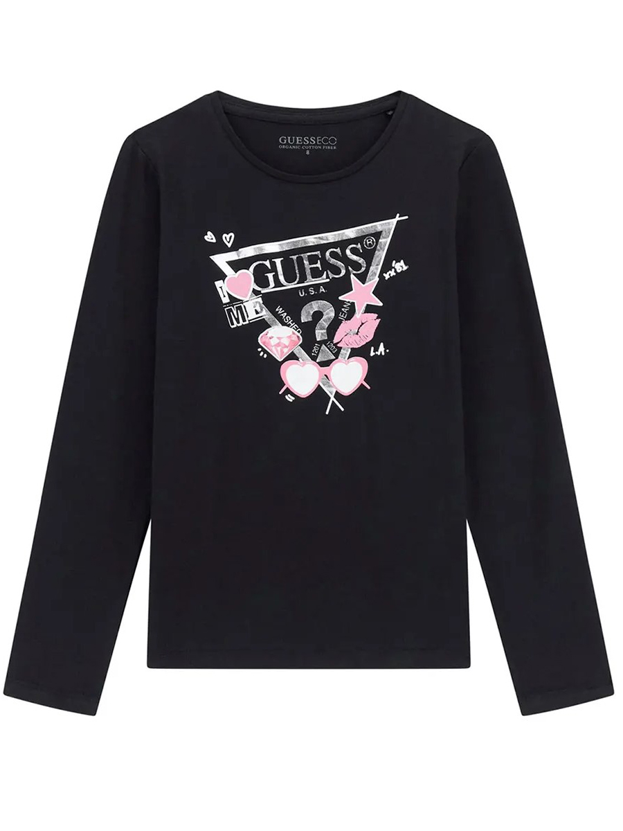 Лонгслив Guess J5YI01K6YW4JBLK