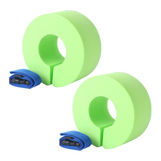 1 пара пенных нарукавников для аквааэробики для взрослых и детей, плавательное кольцо, тренировочные ремни для лодыжек и рук с быстросъемными застежками для плавания и фитнес-тренировок светло-зеленый ZTTO
