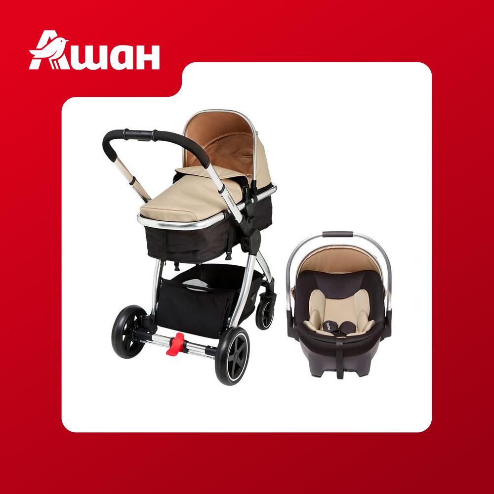 Коляска детская Mothercare 2 в 1 Journey Chrome Sand бежевая