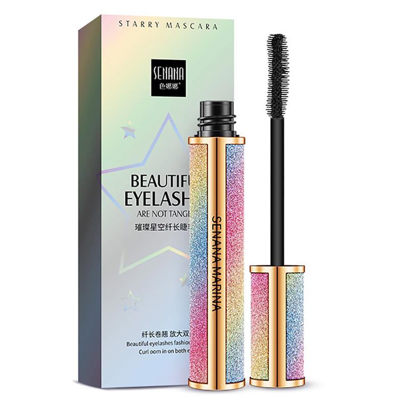 SENANA 4D Silk Fiber Lashes Густая удлиняющая тушь для ресниц 8ml white