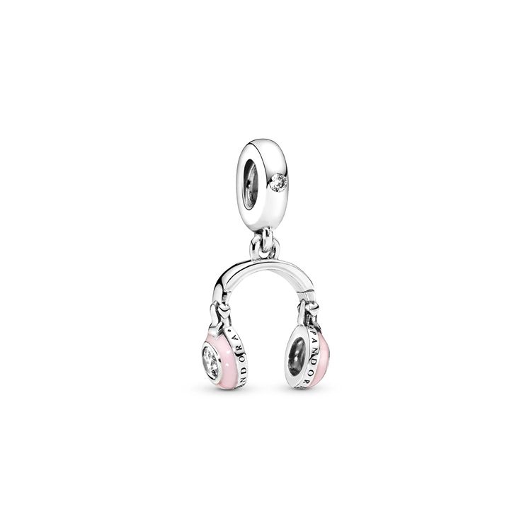 Pandora Розовые Наушники Кулон из Серебра 925 Пробы Женские аксессуары 797902EN160 Silver white