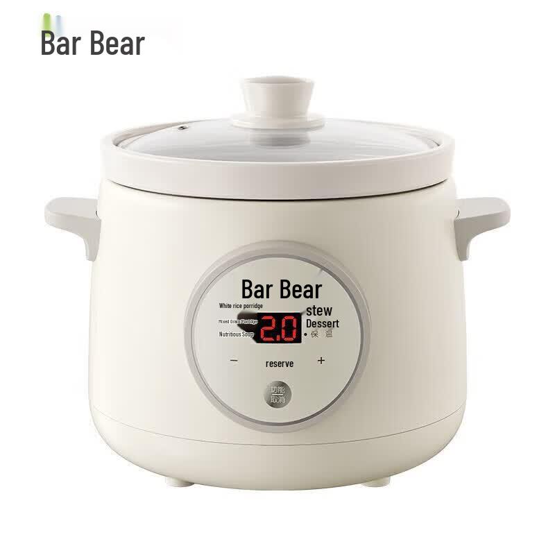 Электрическая мультиварка-тушилка Bear 1,5 л, штекер CN (адаптер в комплекте) white