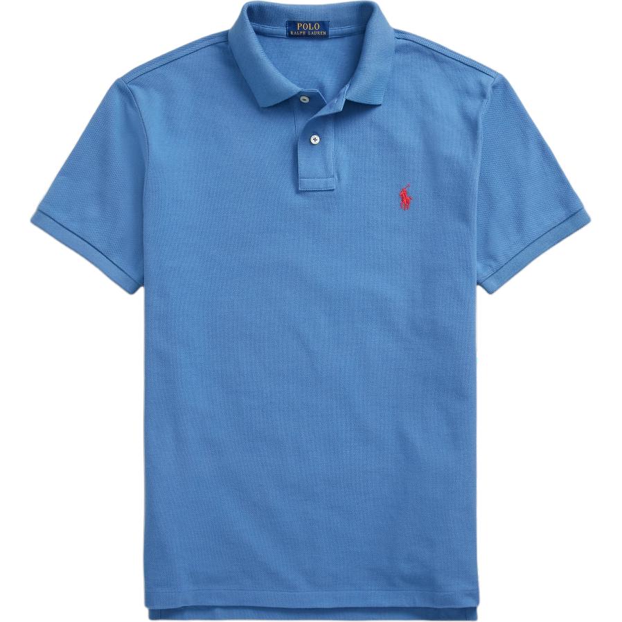 Polo Ralph Lauren Solid Logo Slim Fit Polo Shirt Мужские топы Синий MNPOKNI1N821166-420 XS gray