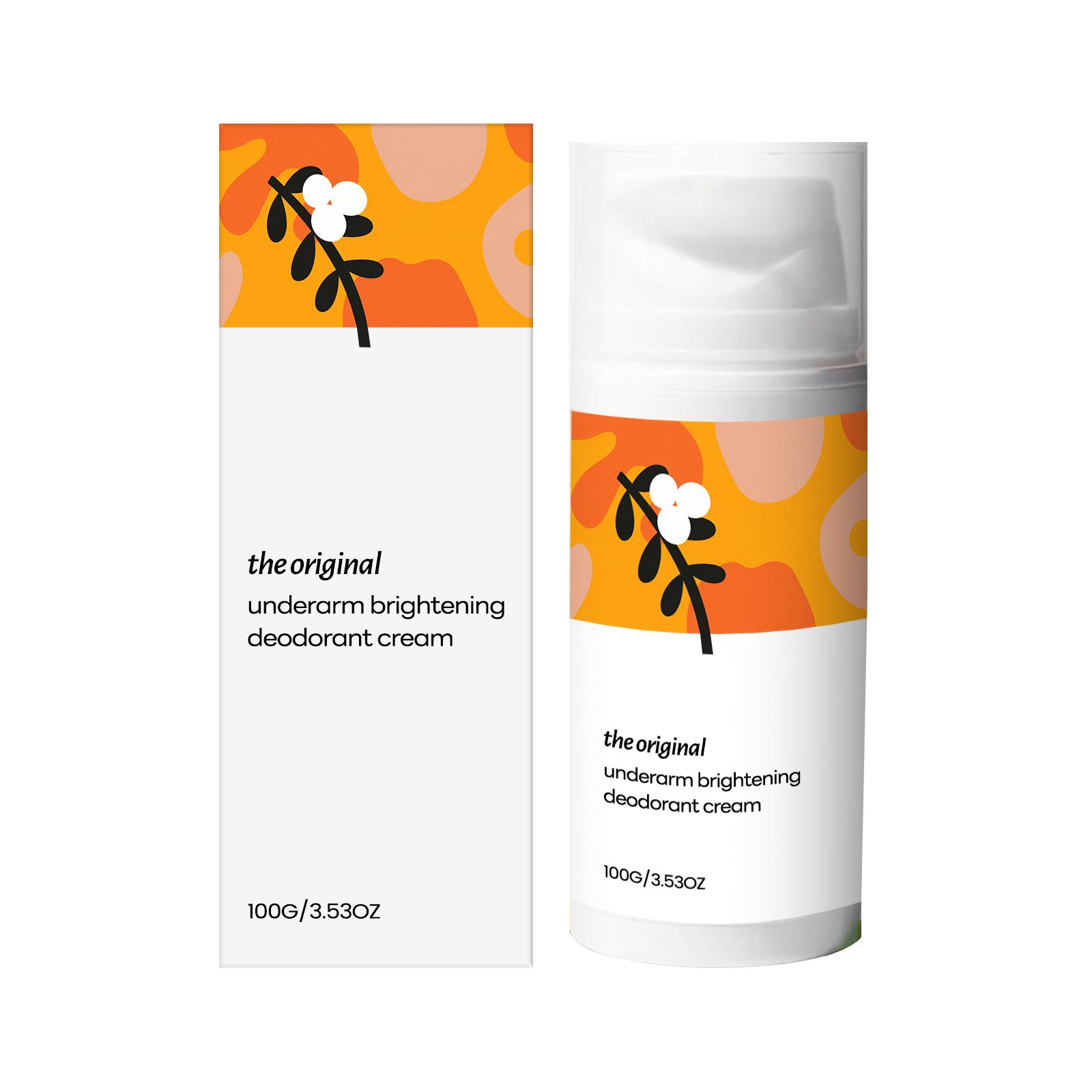 AMZ Underarm Brightening Cream Moisturizing, hydrating, skin-rejuvenating, delicate and translucent body skin, gentle, smooth, and easily absorbed orange The little girl selling tea