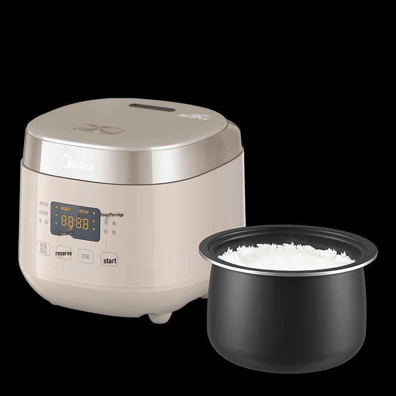 Умная мини-мультиварка Midea 2 л, с китайской вилкой (адаптер в комплекте) gray